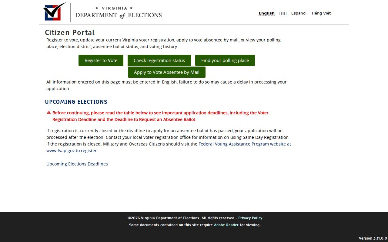 Portsmouth residents directory Virginia voter information portal
